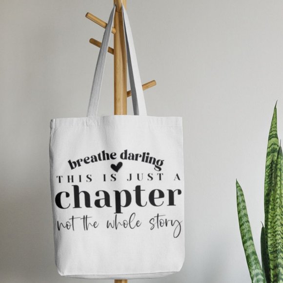 This Is Just A Chapter Western Canvas Tote Bag - Picture 1 of 2